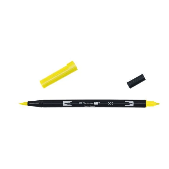 Feutre - Tombow - ABT Dual Brush Pen - Double pointe - Vendu à l'unité - Processyellow-0