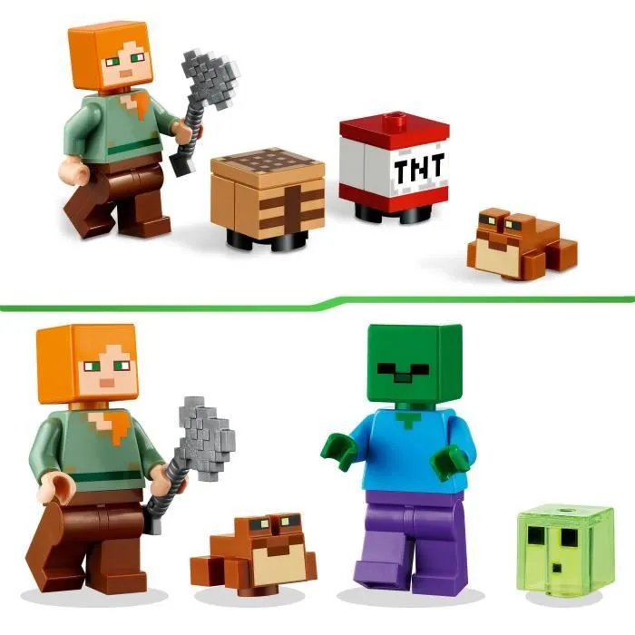 LEGO Minecraft 21240 Aventures dans le Marais, Jouet de Construction, avec Figurine Zombie-2