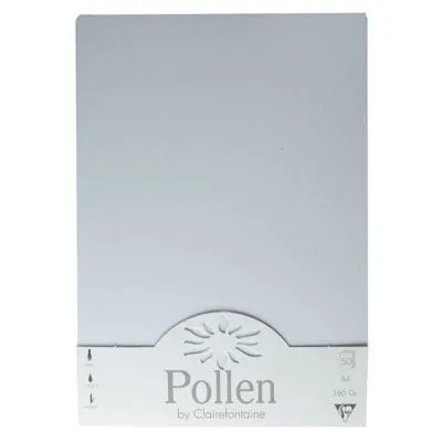 Carte pollen A4 160g blanc - Étui de 50 feuilles-0