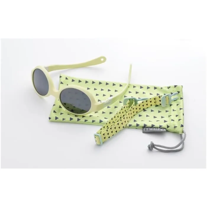 MAÏKA Lunettes de Soleil bébé Bout'Chou Triangle - Bandeau élastique - De 0 à 3 ans-0