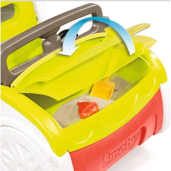 SMOBY - Adventure Car - Multi-activités - Voiture avec poste de conduite, toboggan et bac à sable-4