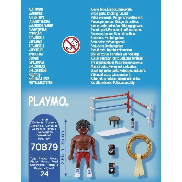 PLAYMOBIL - 70879 - Champion de boxe-3