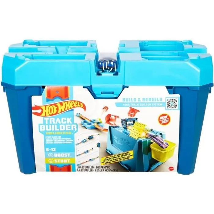 HOT WHEELS Track Builder Coffret Super Crash-0