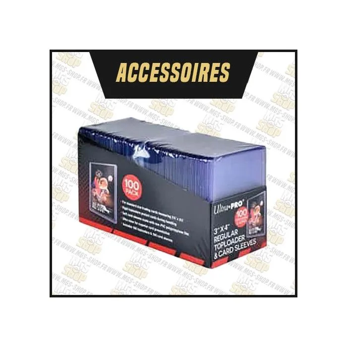 100 Toploader Regular Ultra Pro Protege Carte Sleeves Pochette Protection Rigide Plastique Transparent Pokemon Magic Yu-Gi-Oh-0