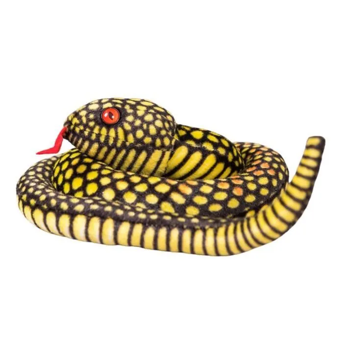 Jouet en peluche - Non spécifié - Serpent Jaune - 100 cm - Doux - Mixte - 3 ans et plus-0