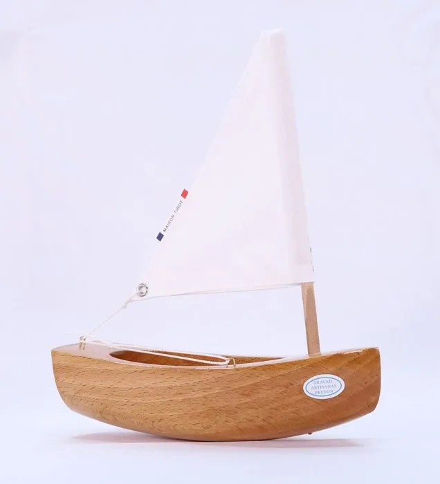 Maison Tirot - Bateau Le Bâchi bois naturel 17cm - TIROT-2