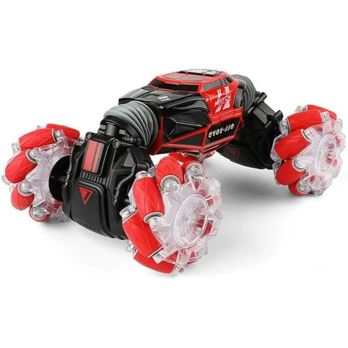 Voiture Tout-Terrain Lumineuse - Twister Car - RC 4x4 - Détection gestuelle - Rouge-2