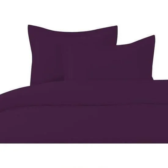 Housse de couette 140x200cm PRUNE 100% Coton, composé de 57 fils / cm-0