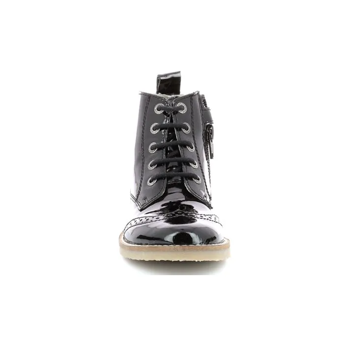 KICKERS Bottillons Tyrol Noir vernis-4