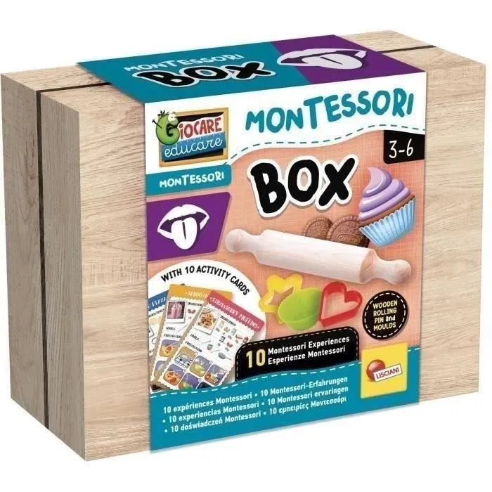 Kit créatif - LISCIANI - Montessori Box - Le goût - Création de biscuits - Moules alimentaires - Atelier pâtissier-0