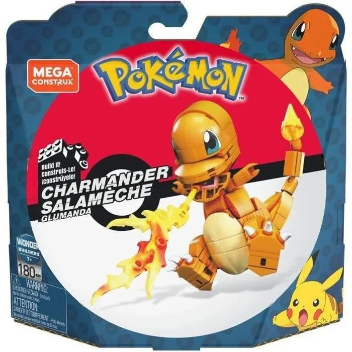 Mega Construx - Pokémon Salamèche à Construire - Briques de construction - 7 ans et + GKY96-5