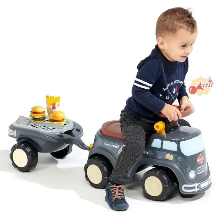 Porteur - FALK - Food Truck - Volant directionnel - Remorque - Dès 12 Mois - 100% Fabriqué en France-5
