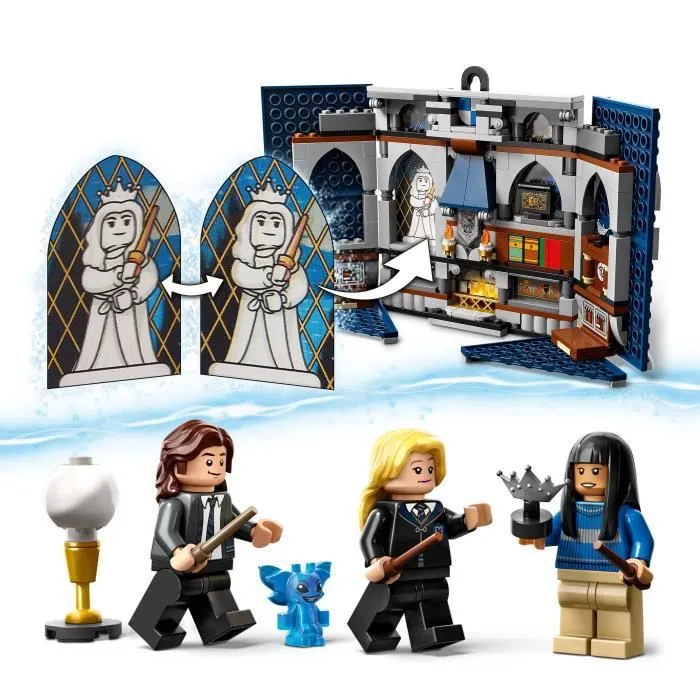 LEGO® Harry Potter 76411 Le Blason de la Maison Serdaigle, Jouet avec 3 Figurines et Décoration Poudlard-3