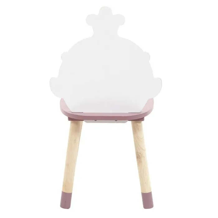 Chaise Enfant "Madame Princesse" 57cm Rose-3