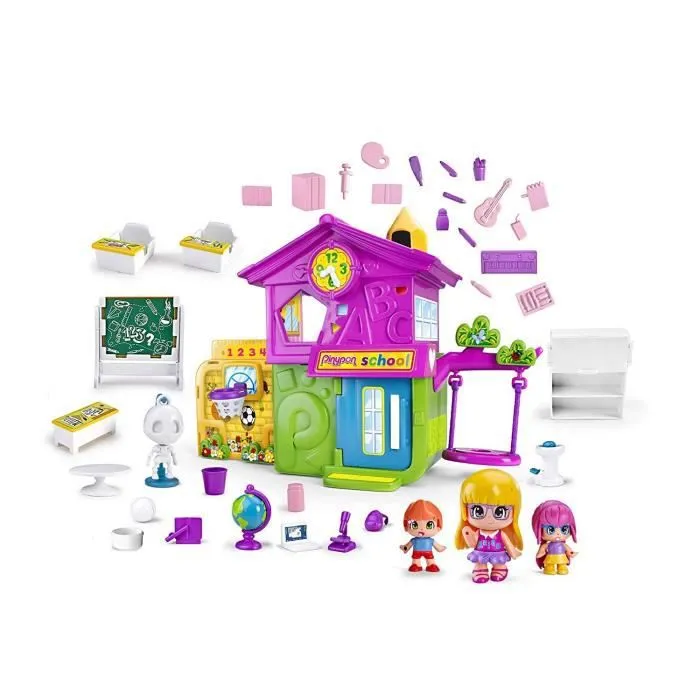 PINYPON - L'école Collège - 3 Figurines et accessoires-2