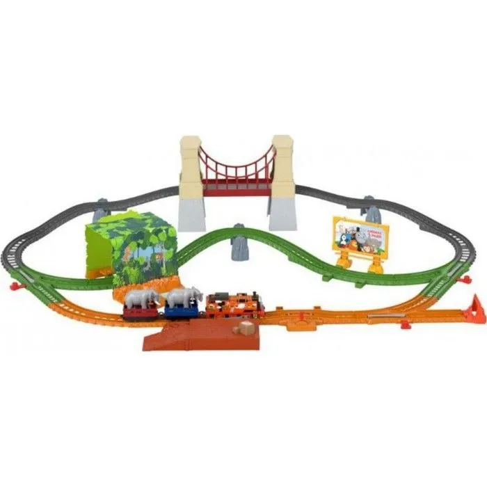 MATTEL Train motorisé et accessoires Thomas et Friends Nia &amp; l'Eléphant-0