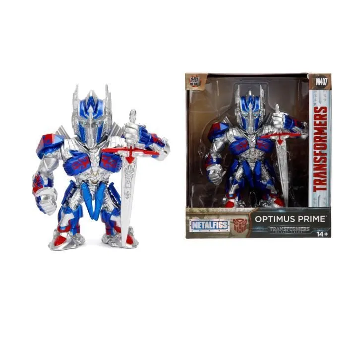 Transformers Optimus Prime, figurine de collection en métal de 10 cm-3