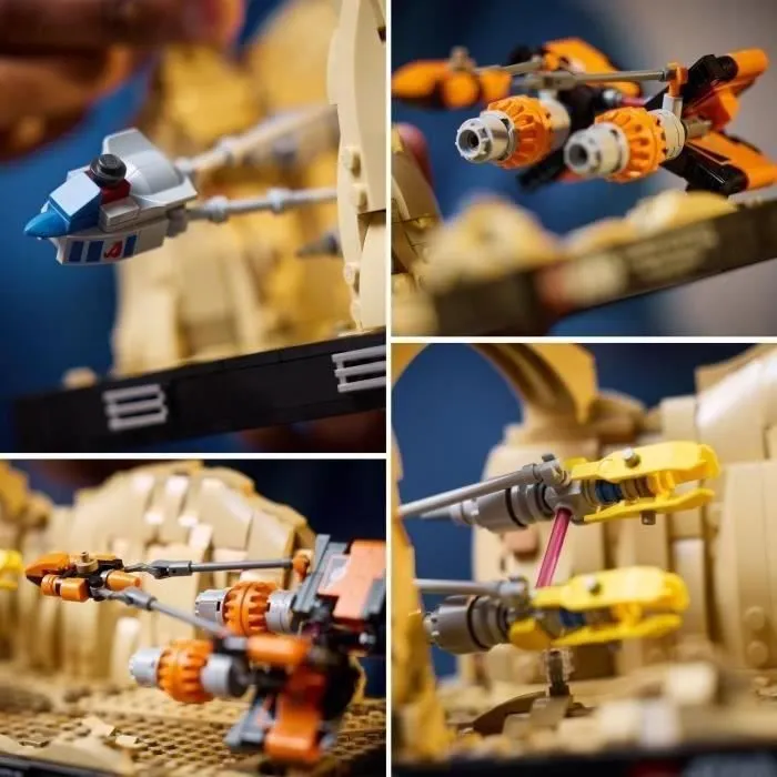 LEGO® Star Wars 75380 Diorama de la course de podracers de Mos Espa, Vaisseau Spatial-4