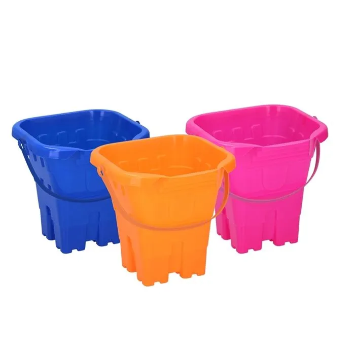 Seau à Sable - Eddy Toys - Château 20cm - Rose - Pour Enfants - Mixte-1