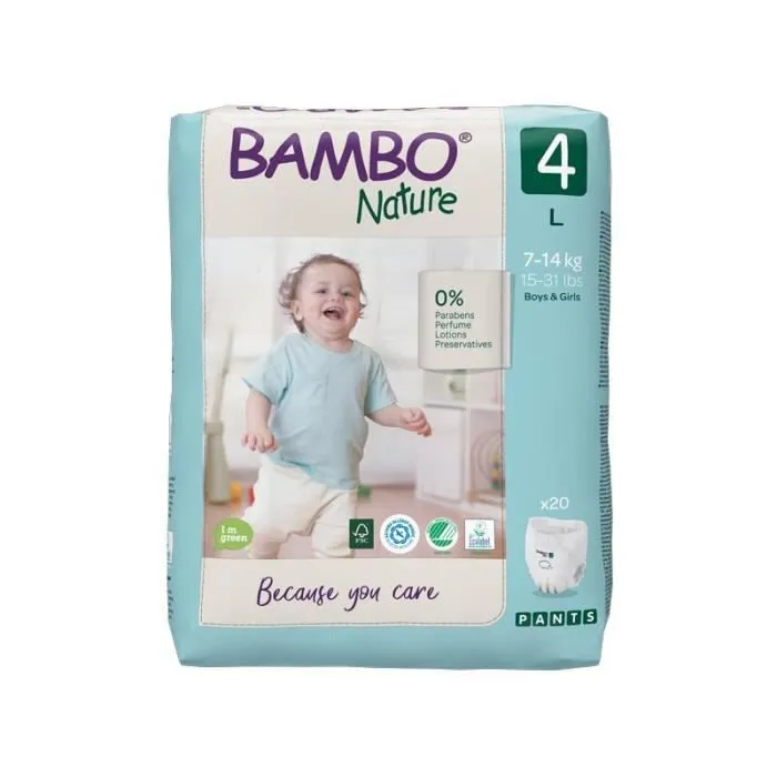 Bambo Nature Pants Maxi T4 (7-14 kg) - 5 paquets de 20 culottes-0