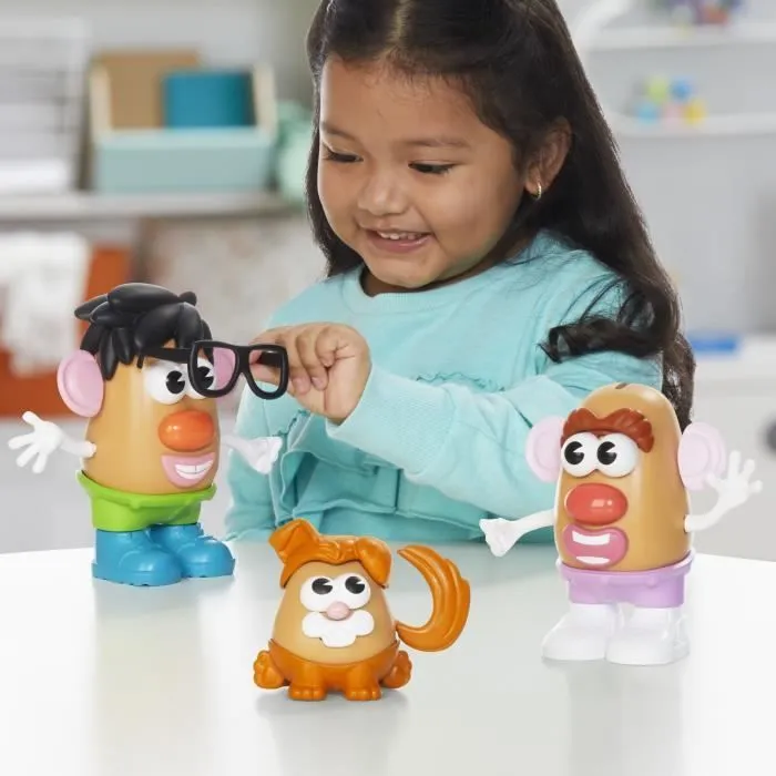 Potato Head Méga patate coffret avec 42 pièces dont une boîte de rangement, jouets préscolaires créatifs pour enfants, dès 2 ans-1