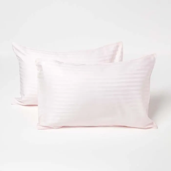 Taies d'oreiller - Enfant - Coton égyptien - 40 x 60 cm - Rose - Hypoallergénique-0