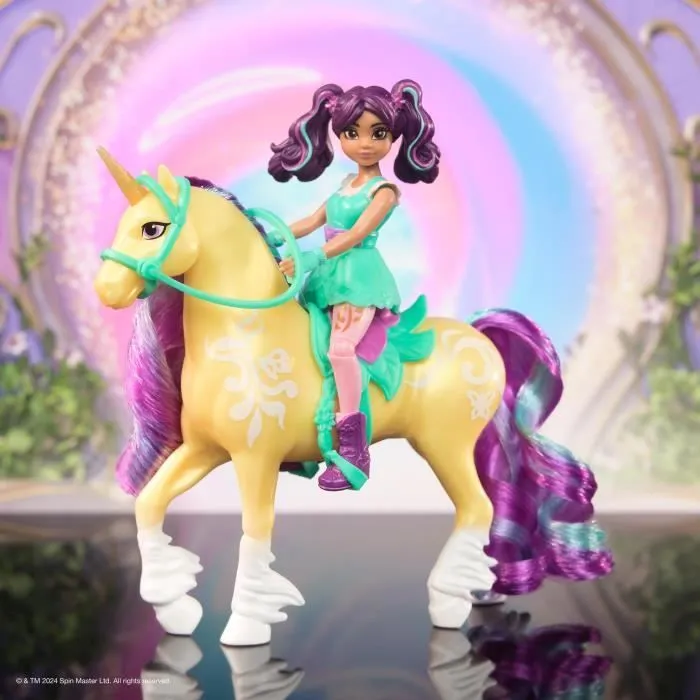 SPIN MASTER COFFRET LICORNE ET POUPEE LEAF ET AVA Unicorn Academy-4