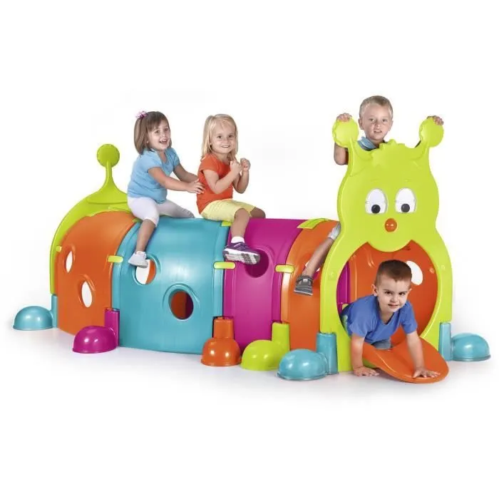 Aire de jeux Tunnel Febergus Chenille - plastique anti-UV - FEBER-3