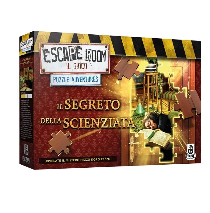 Cranio creations - CC274 - Escape Room Puzzle Il Segreto Della Scienzata Police Jeu dans Une boite, , Rouge-0