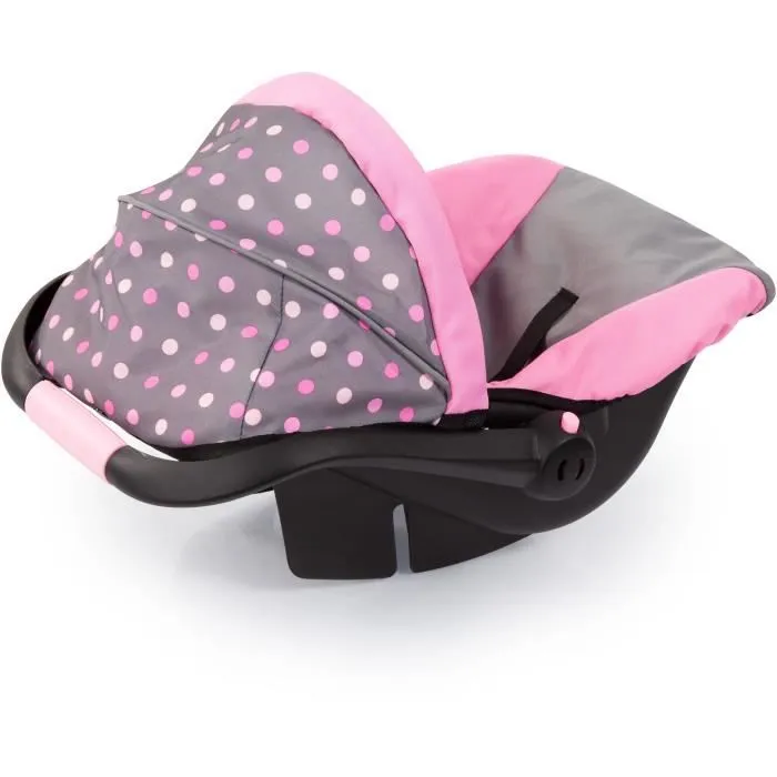 Siège Auto de Poupée - BAYER DESIGN - Gris et Rose - Fille-4
