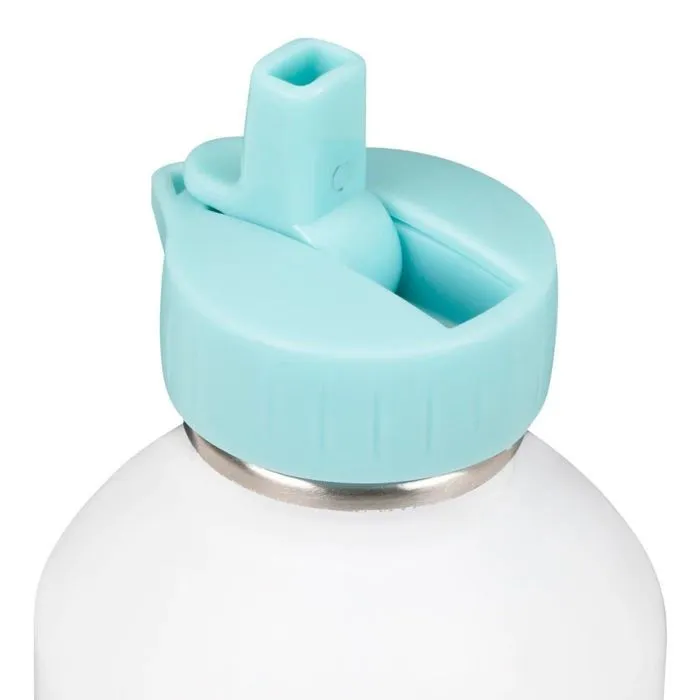 Gourde enfant Acier inoxydable - Facile à nettoyer - Gourde réutilisable - Contenance 300ml - 17 cm x 6,5 cm - Rose - Licorne-1