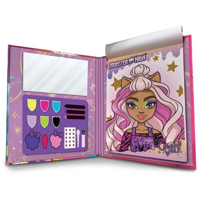 Sketchbook maquillage - LISCIANI - Monster High - Fangtastic Make-up - Trousse incluse - Miroir intégré-1