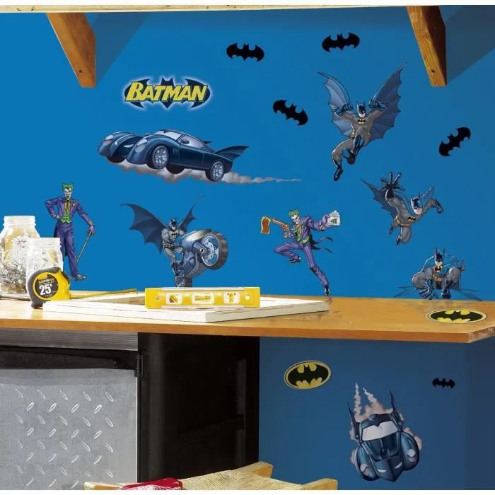 Stickers repositionnables Batman le gardien de Gotham DC Comics 25,4CM X 45,7CM-3