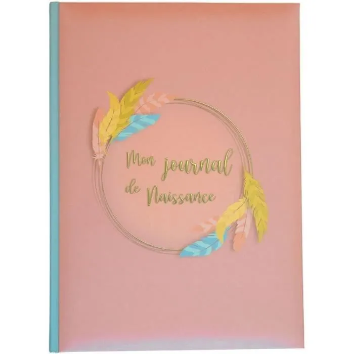 Coffret boite à trésors et journal de naissance - Multicolore - 22.5 x 31 cm-1