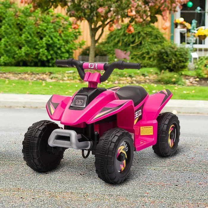 HOMCOM - Quad électrique pour enfants - PP - 72x40x45.5cm - Rose-2
