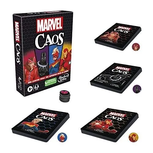 Jeu de société - HASBRO GAMING - Marvel Mayhem - Licence Marvel - Pour enfants de 8 ans et plus - Jeu de plateau-0