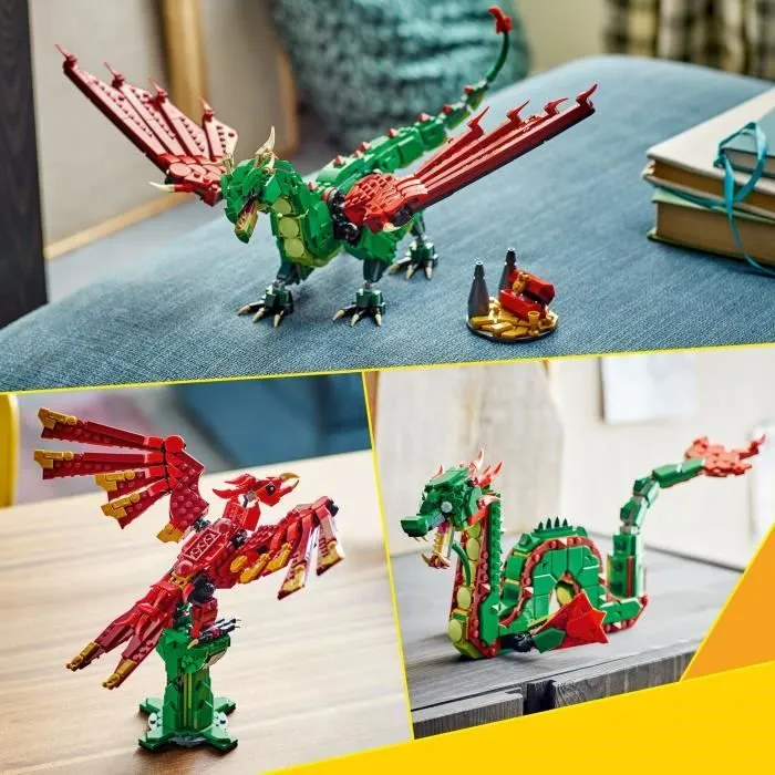 LEGO Creator 31161 3-en-1 Le dragon médiéval - Jeu de construction pour garçon dès 9 ans-3
