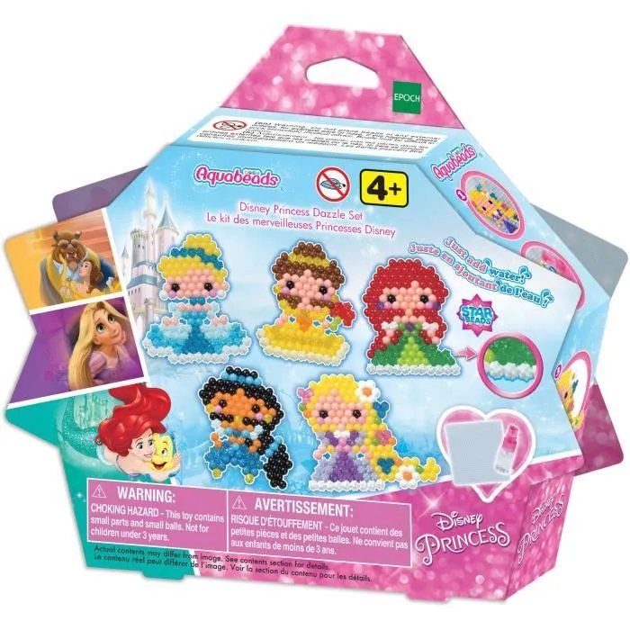 Aquabeads - EPOCH - Coffret Princesses Disney - Plus de 800 perles étoiles multicolores-0