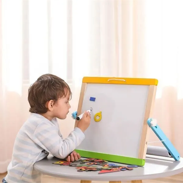 Viga - Tableau magnétique effaçable à sec et craie avec accessoires - Jeux Educatifs - Dès 3 ans.-1