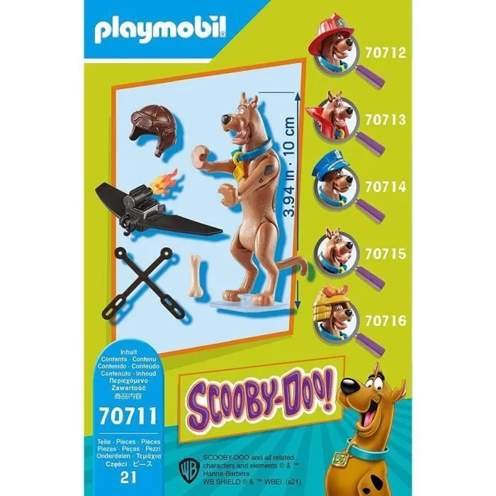 PLAYMOBIL - 70711 - SCOOBY-DOO Pilote avec jetpack - Multicolore - Enfant - 5 ans et plus-3