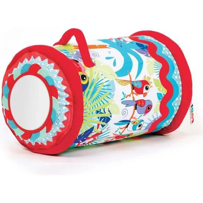 Rouleau de bébé LUDI - Tissu, polyester et PVC - 40 x 27 cm - A partir de 6 mois-0