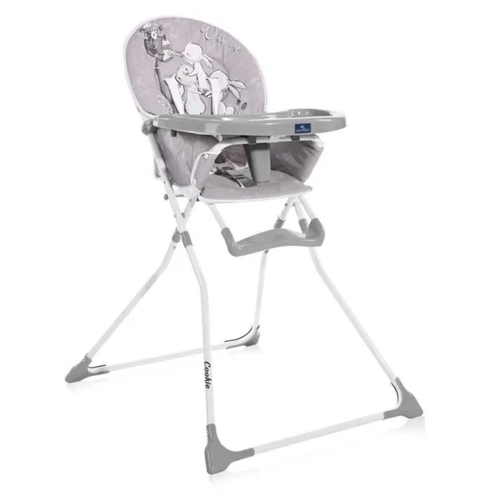 Chaise Haute pour bébé COOKIE Lorelli gris-0