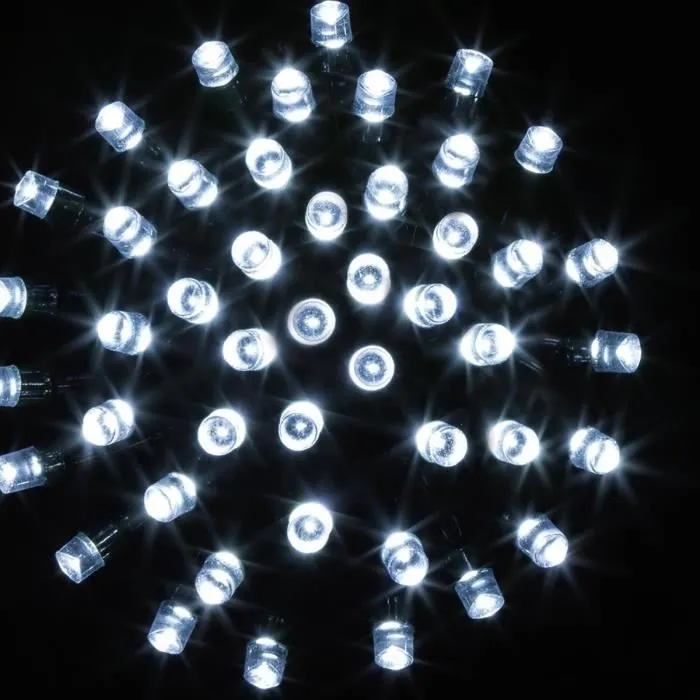 Guirlande lumineuse extérieur 12m blanc froid 120 LED + transfo Feeric lights & christmas-0