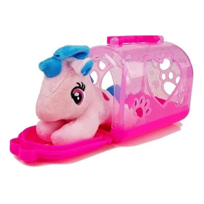 Jouet en peluche - Mały Jednorożec - Licorne - Cage de transport - Doux - Interactif-1