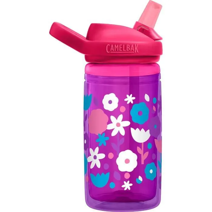 Gourde isolée - CamelBak - Eddy+ Kids - 400 ml - Tritan sans BPA - Violet/rose/multicolore-3