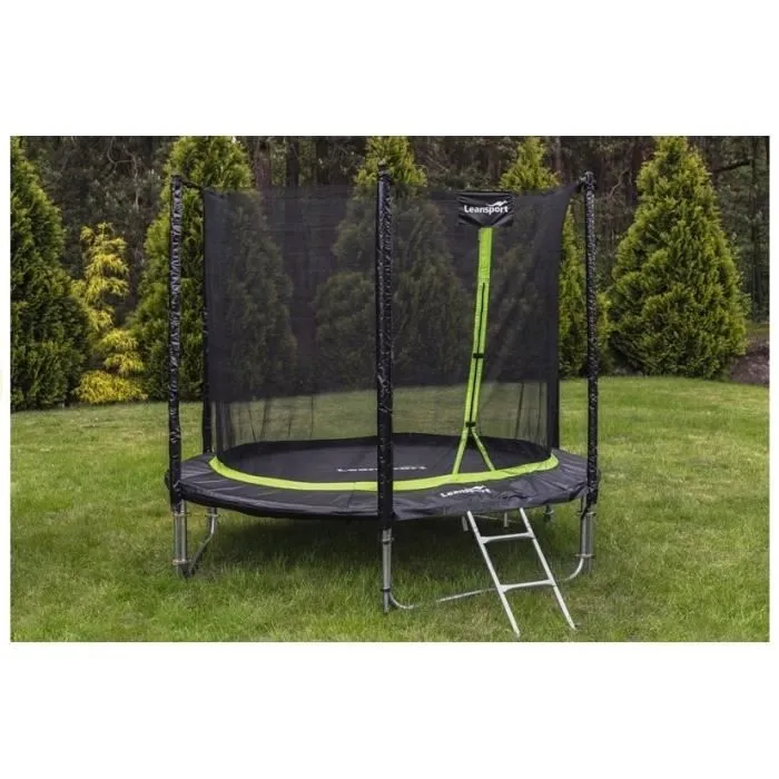 Lit élastique - Trampoline Sport Pro, Diamètre 305cm, Vert-2