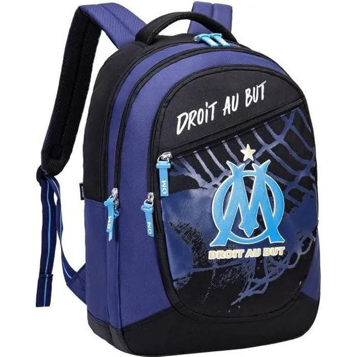Sac Dos 45Cm 3 Compartiments sous licence officielle OLYMPIQUE DE MARSEILLE-0