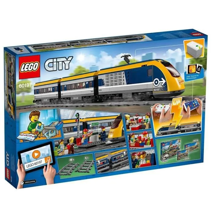 LEGO® 60197 City Le train de Passagers Télécommandé Bluetooth, Moteur à pile, Jouet enfant 6 ans, Rails et Accessoires-5
