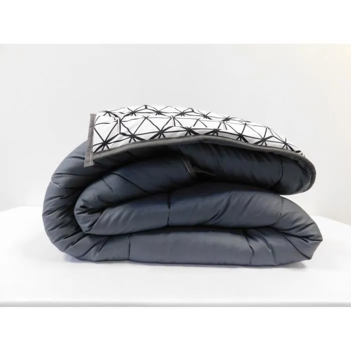 Couette tempérée LMG5/Uni gris Clair - 1 personne 140 x 200 - MI SAISON - MORTREUX-2