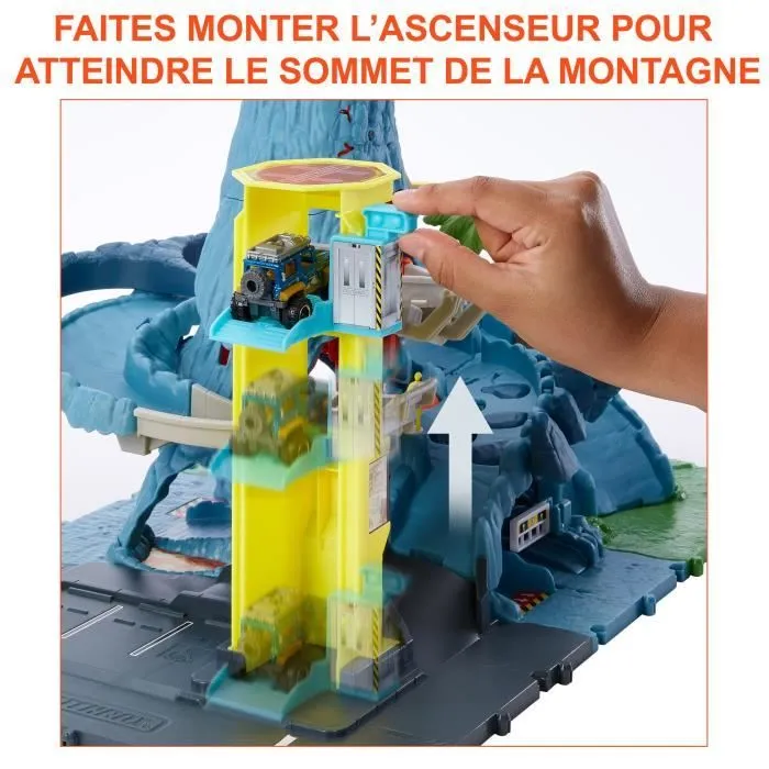 Matchbox-Action Drivers-Coffret Piste Volcan avec sons et lumières HHW21-2
